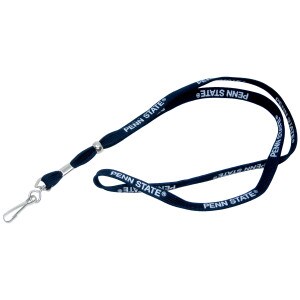 navy lanyard with repeating white Penn State